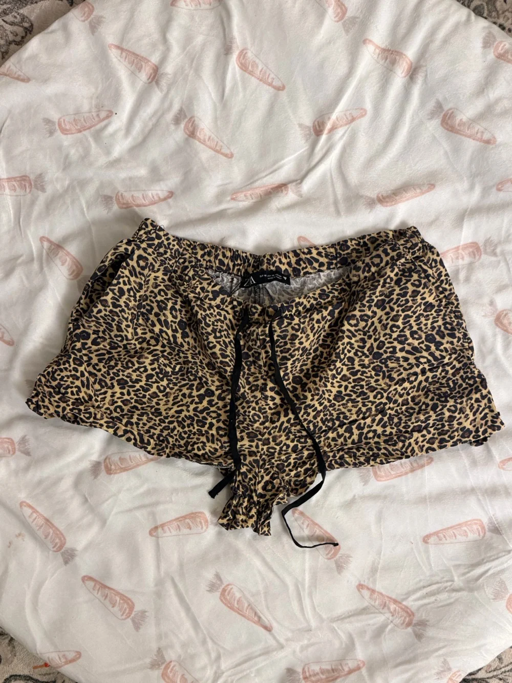 Zara Leopard Print Mini Skirt in Tan and Black